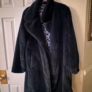 Women's Green Faux Fur Coat